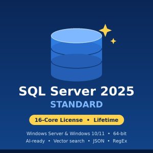 Microsoft SQL Server 2025 Standard 16-core license digital download